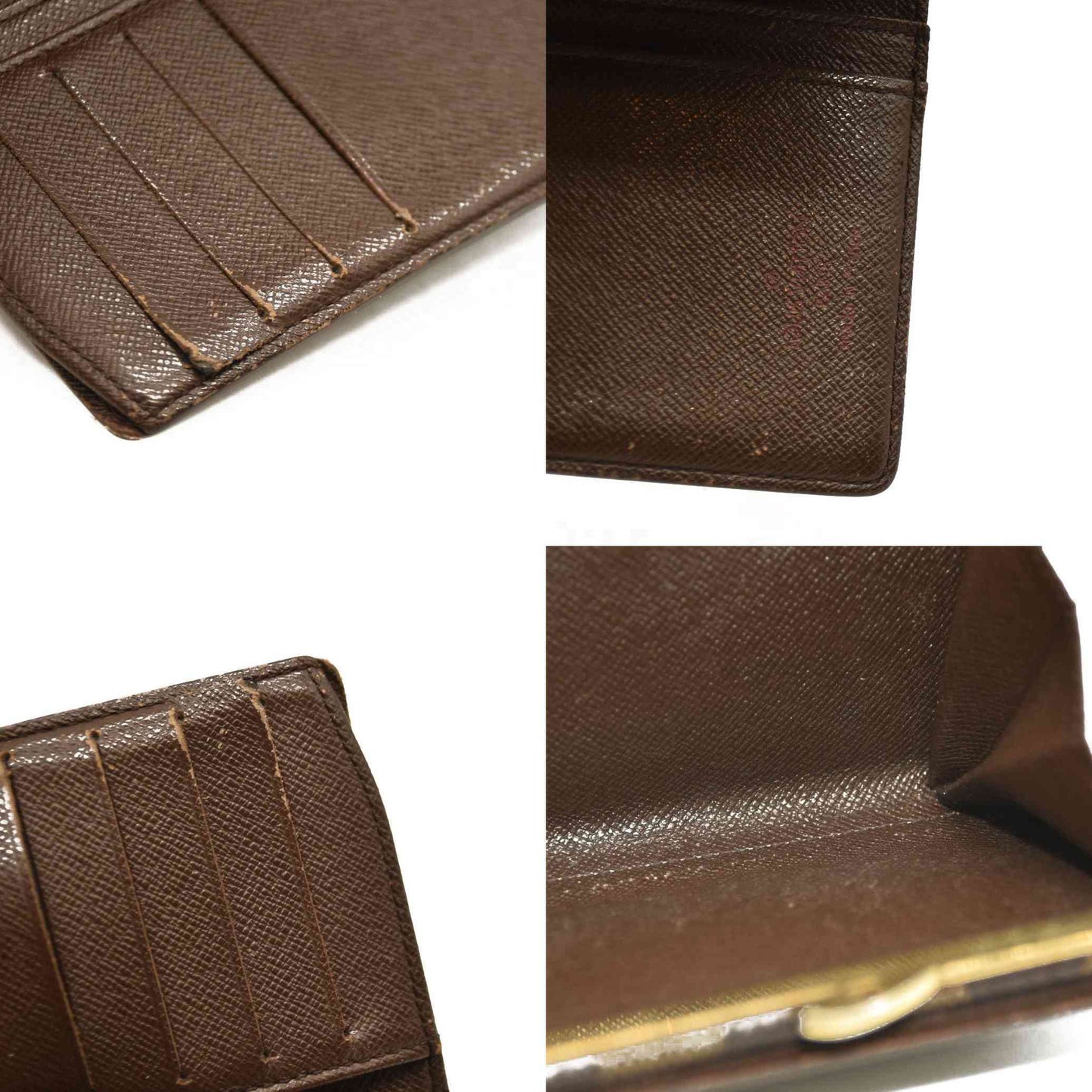 Louis Vuitton  Damier Ebene French Purse Wallet MI0025