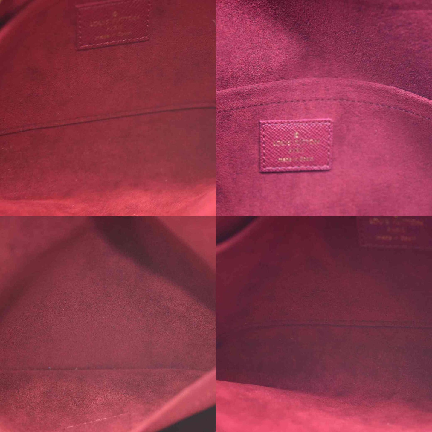 Louis Vuitton  Monogram Pochette Felicie Chain Wallet Fuchsia NM RFID