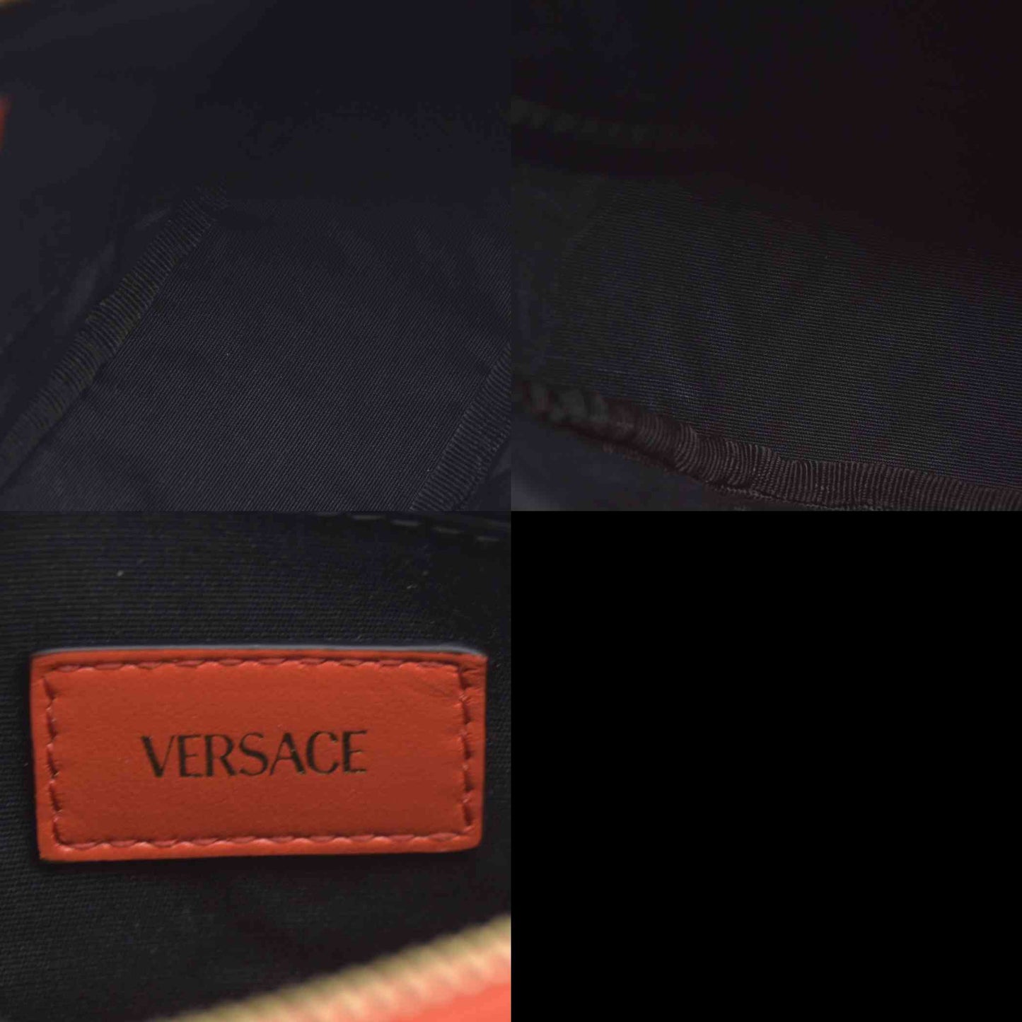 $1875 Versace Half Moon Quilted Bag Coral Medusa CONSIGNMENT