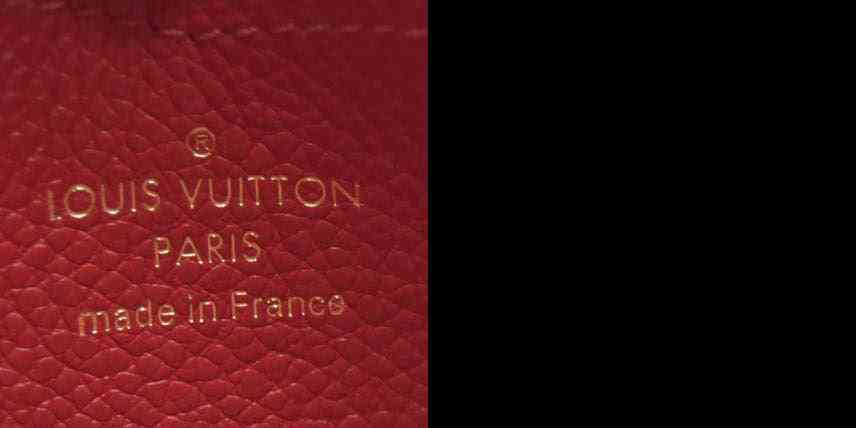 AUCTION $740 Louis Vuitton Monogram Empreinte Zippy Zip Around Wallet Coin Purse Red TN4129