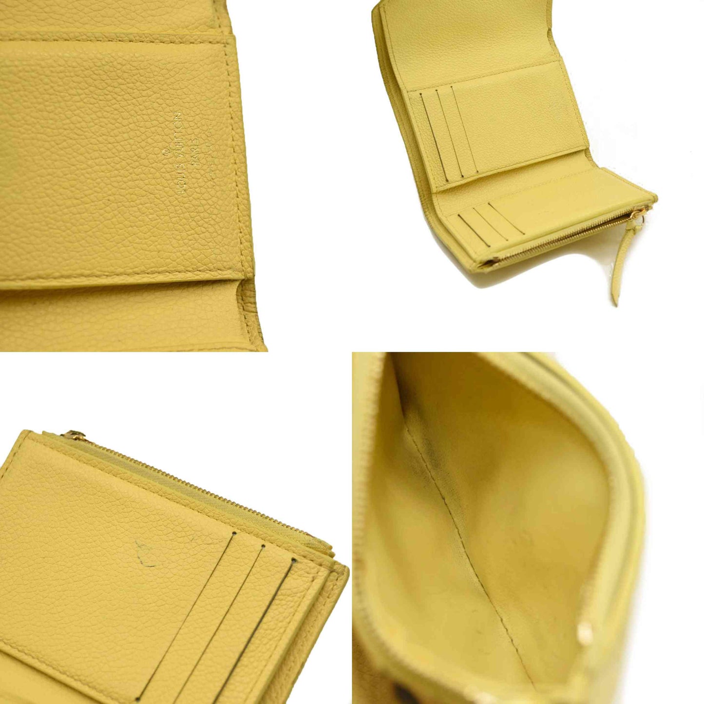 Louis Vuitton  Empreinte Monogram Victorine Wallet Lemon Curd RFID
