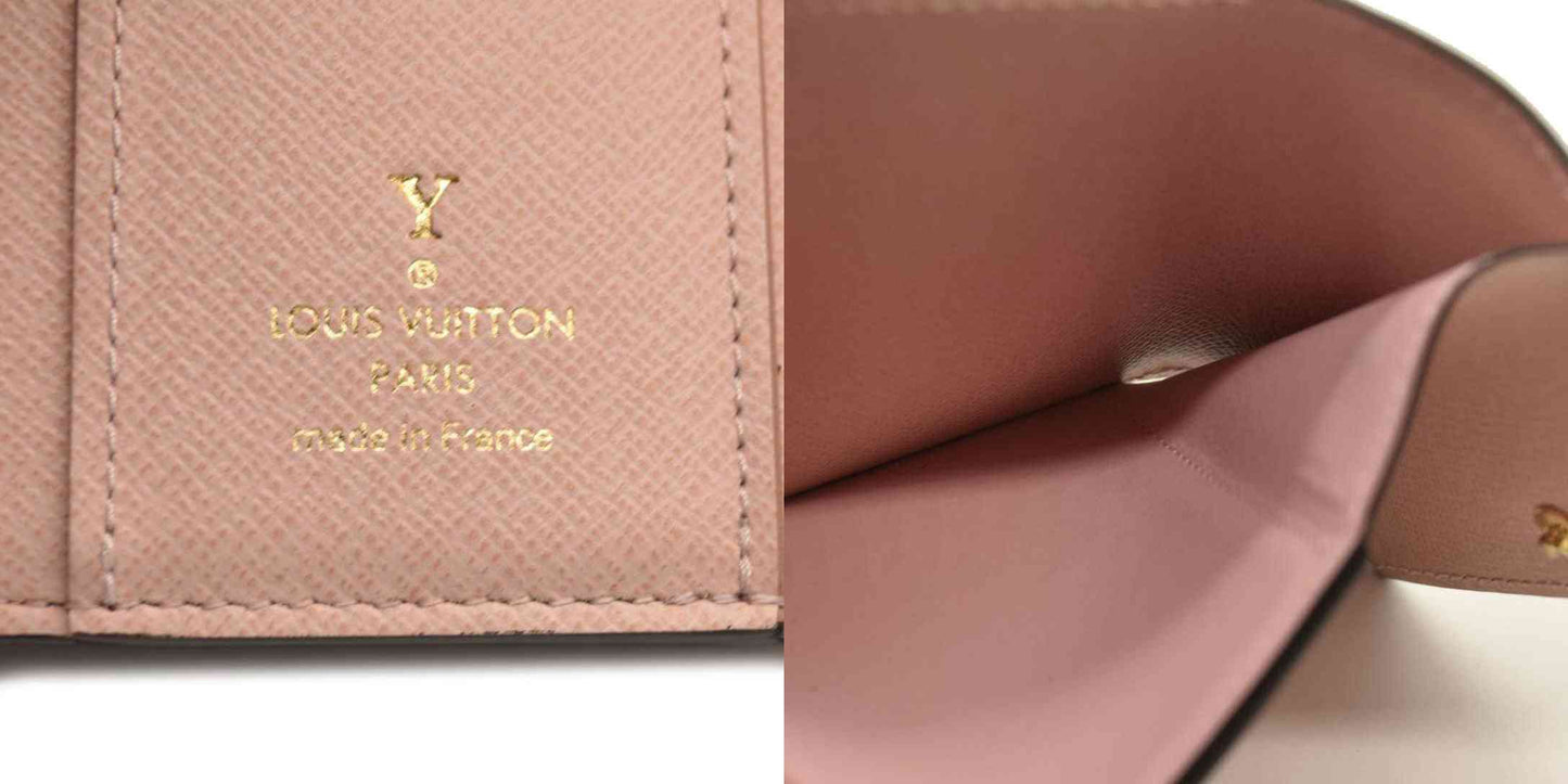 LOUIS VUITTON Monogram Zoe Wallet Rose Ballerine