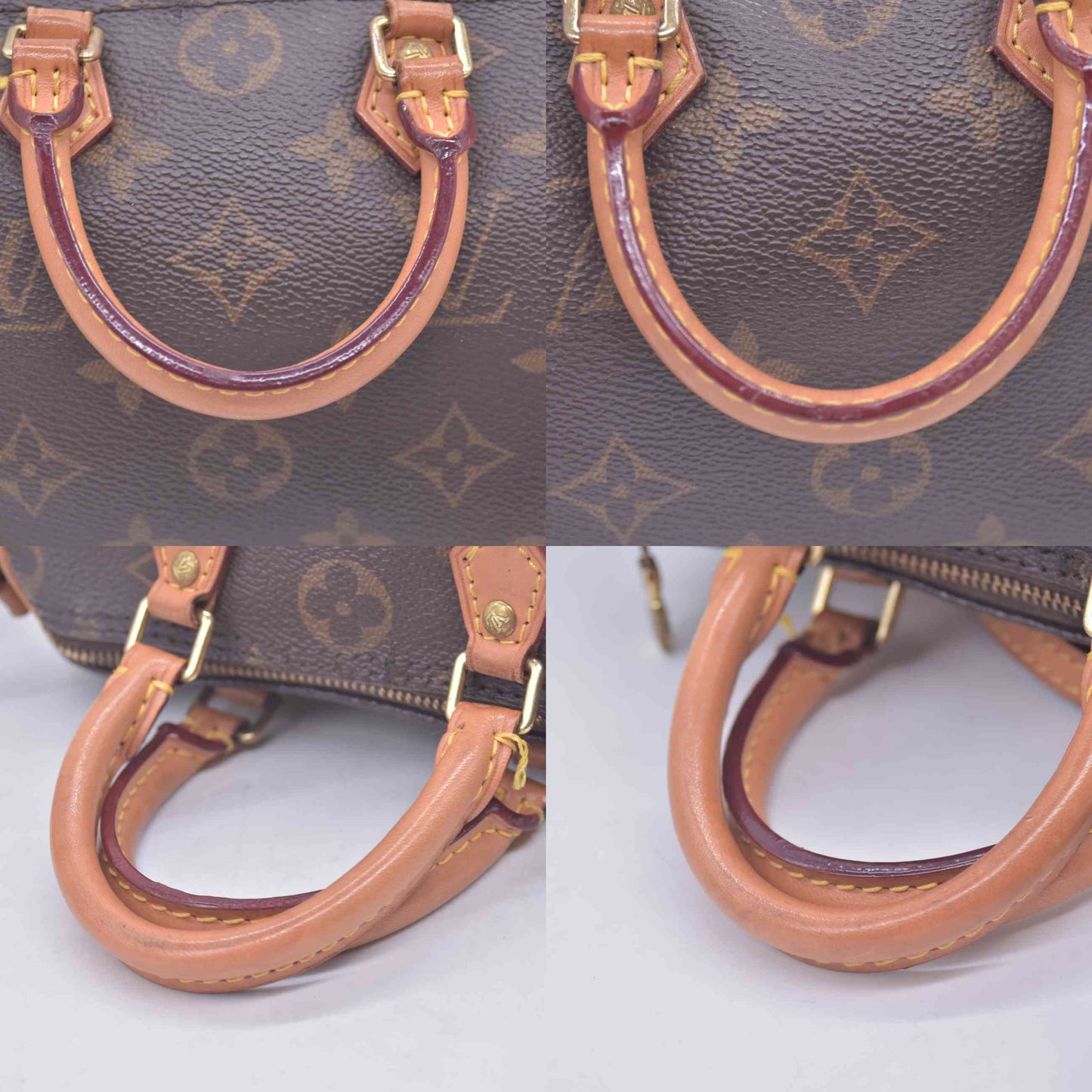 $1920 2016 Louis Vuitton Nano Speedy Bandouliere Crossbody TR1176