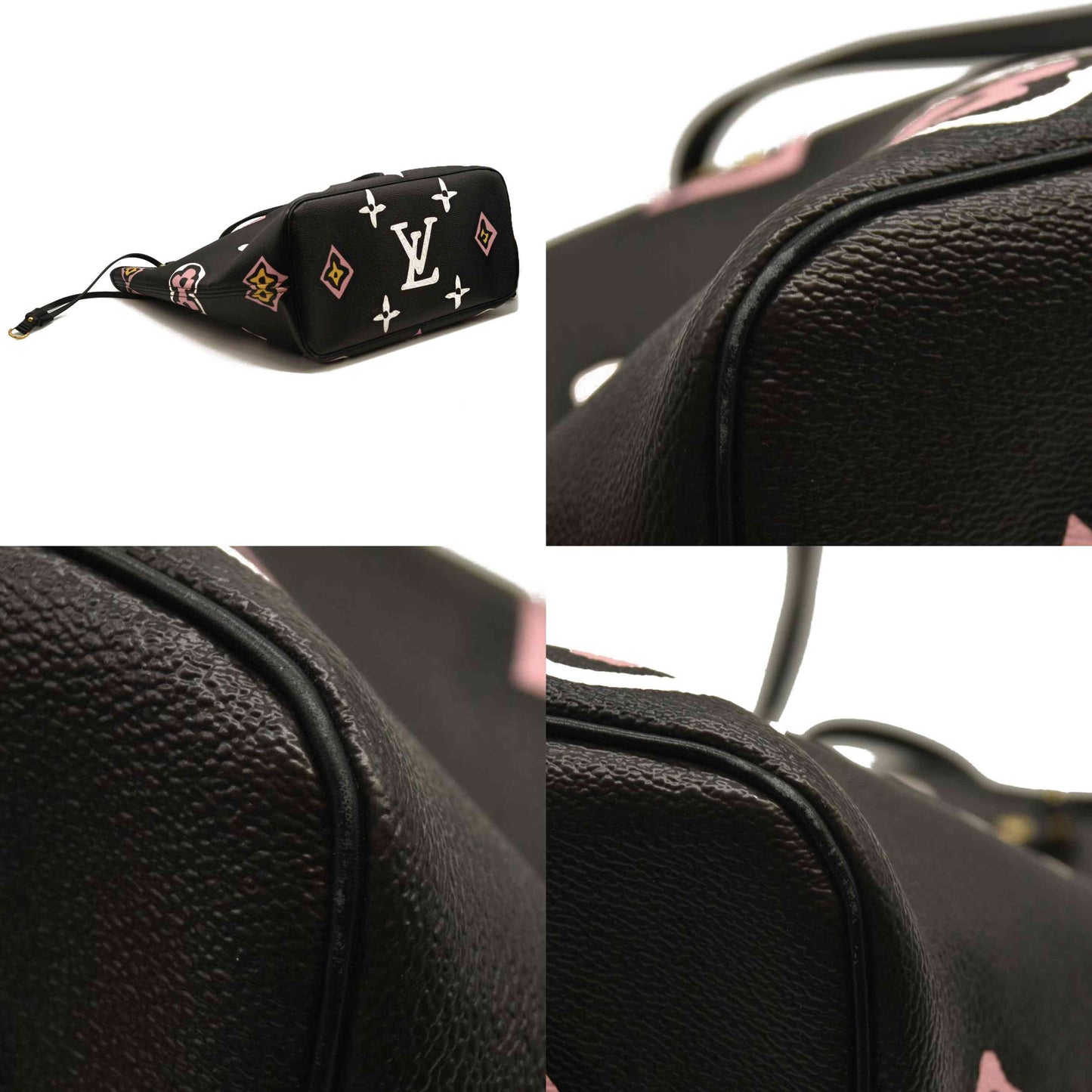 Louis Vuitton  Monogram Giant Wild At Heart Neverfull MM Black RFID