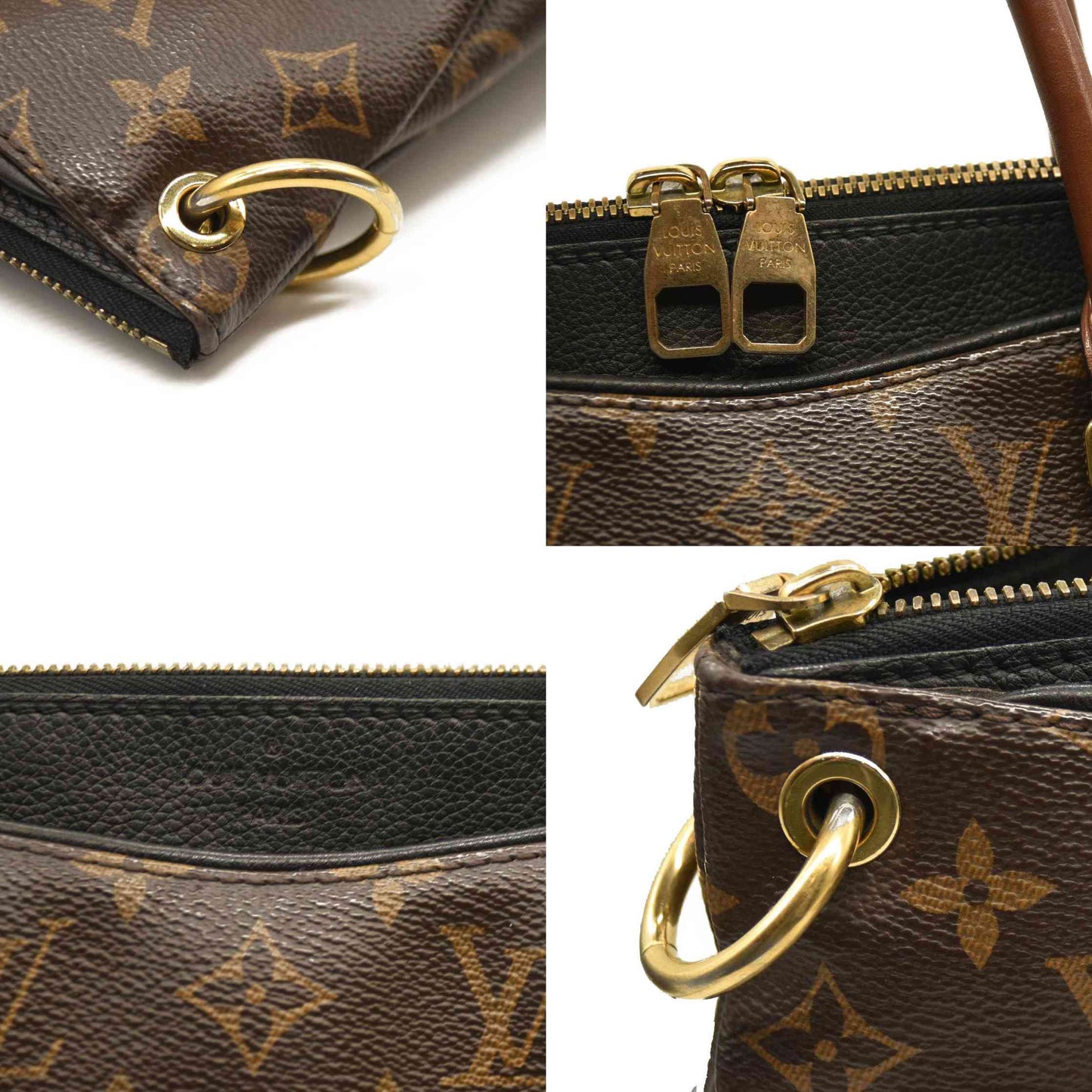 LOUIS VUITTON Monogram Pallas Black CA2164