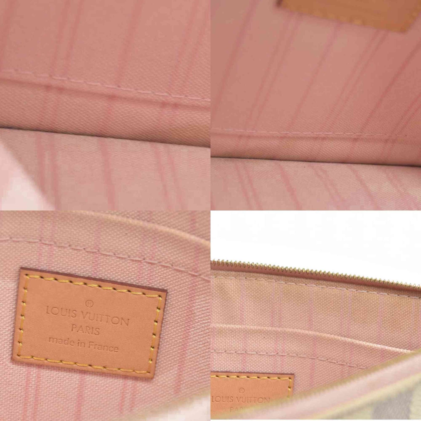 $2200 Louis Vuitton  Damier Azur Neverfull MM GM Pochette