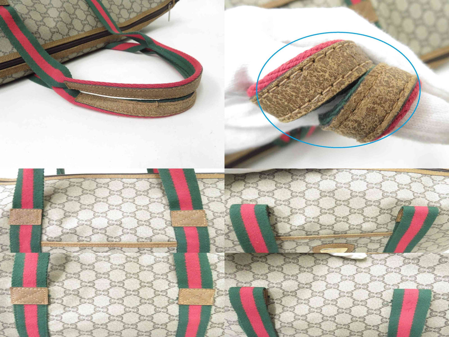 Gucci Gucci Plus Sherry Line PVC Leather Tote Shoulder Bag