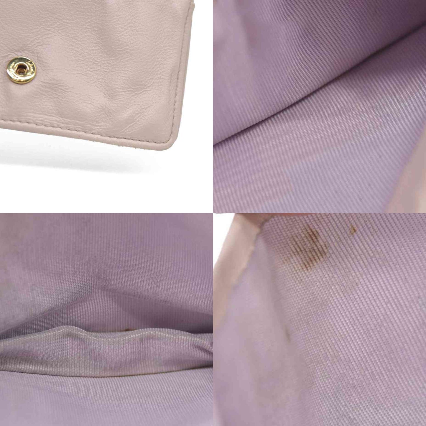 Salvatore Ferragamo Vara Ribbon Quilted Leather Bifold Wallet Pink