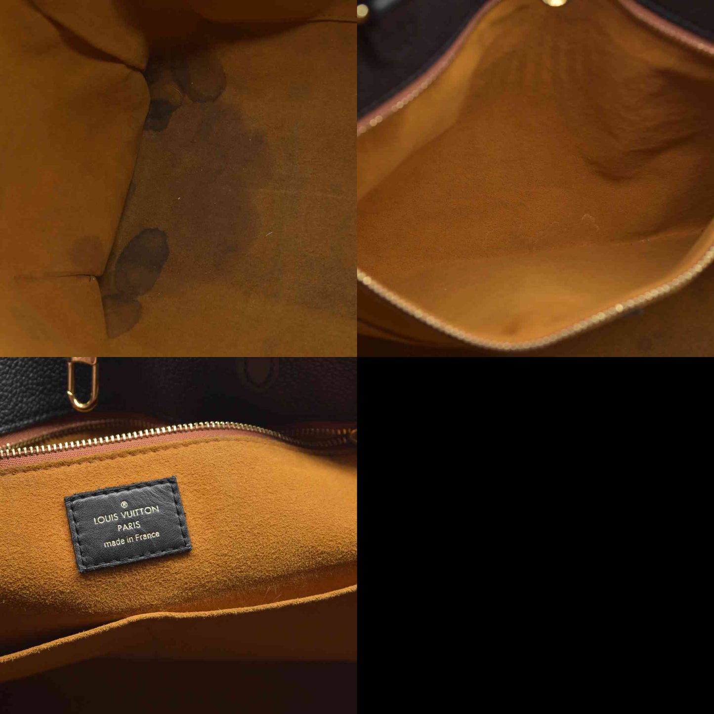 $3650 LOUIS VUITTON Empreinte Monogram Giant Onthego GM Black 2020 DU0270