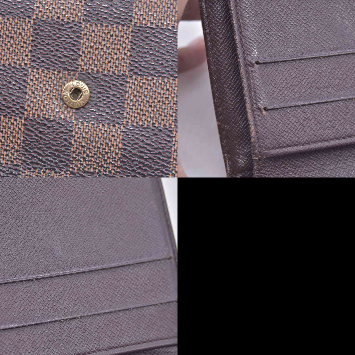 $630 Louis Vuitton Damier Ebene Elise Wallet CONSIGNMENT 10020928
