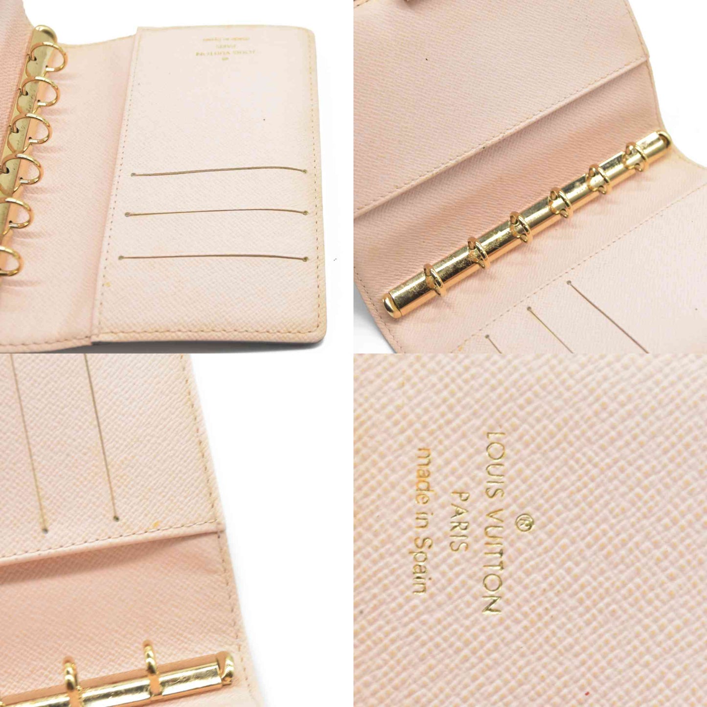 $505 Louis Vuitton Monogram Koala Small Ring Agenda Cover Rose Ballerine CA0075 2005 CONSIGNMENT