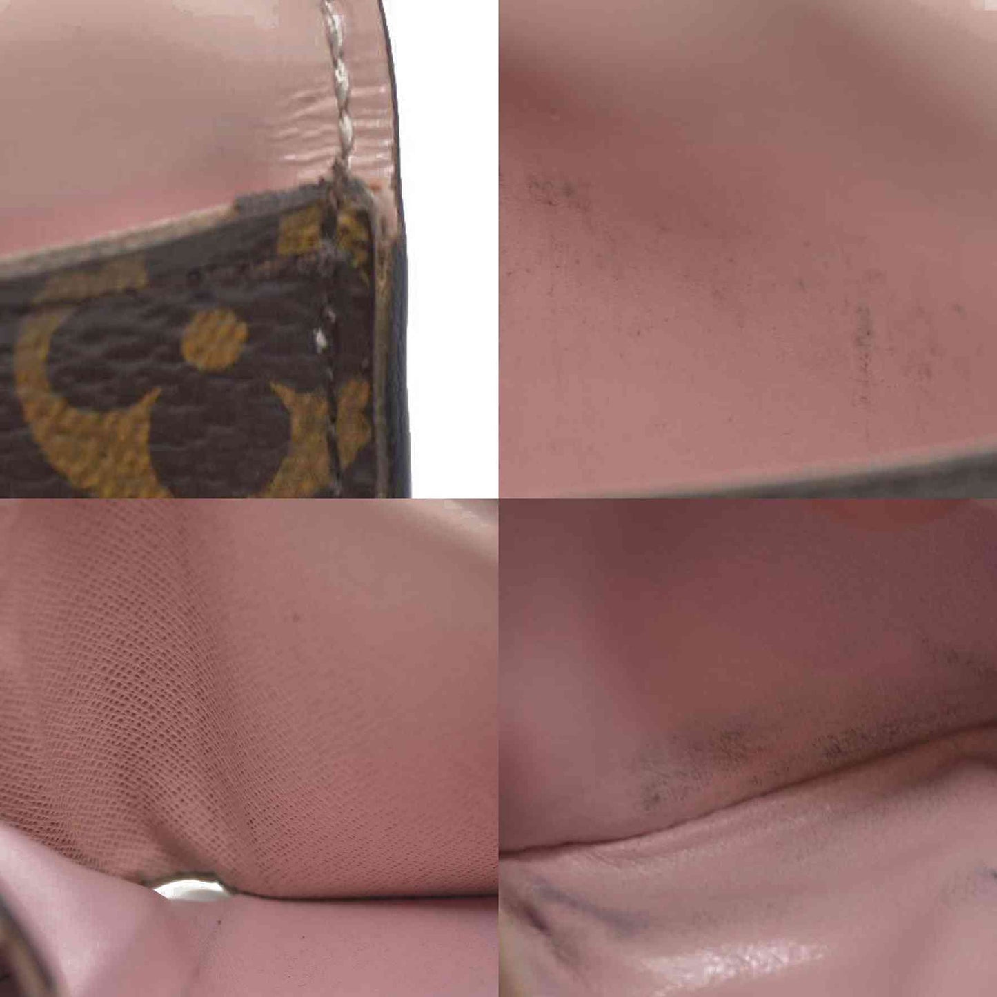 LOUIS VUITTON Monogram Zoe Wallet Rose Ballerine MI5220