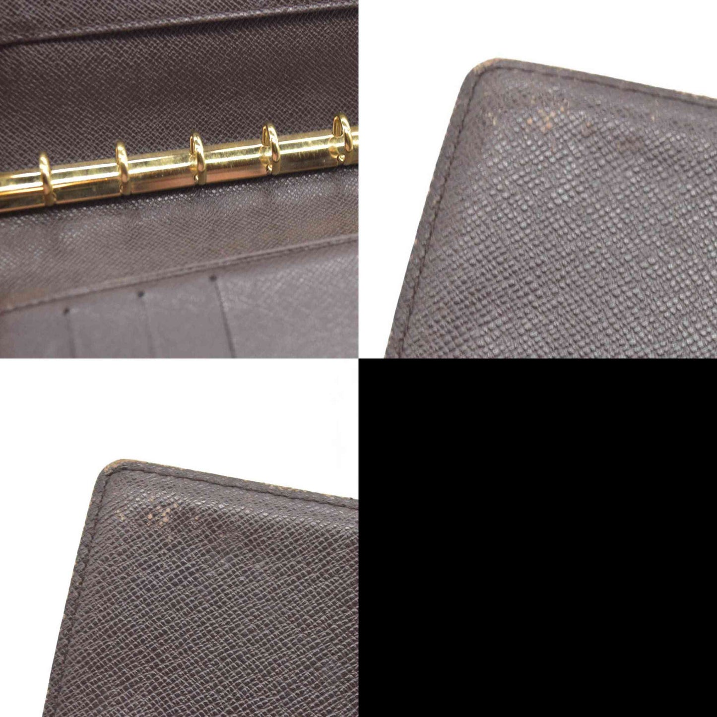 LOUIS VUITTON Damier Ebene Agenda PM Day Planner Notebook Cover CA0958