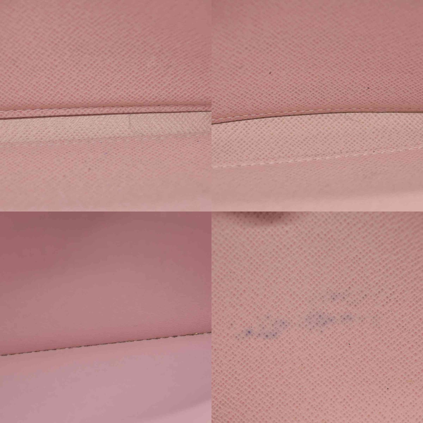 $915 2018 Louis Vuitton Damier Ebene Zippy Wallet Rose Ballerine GI2188