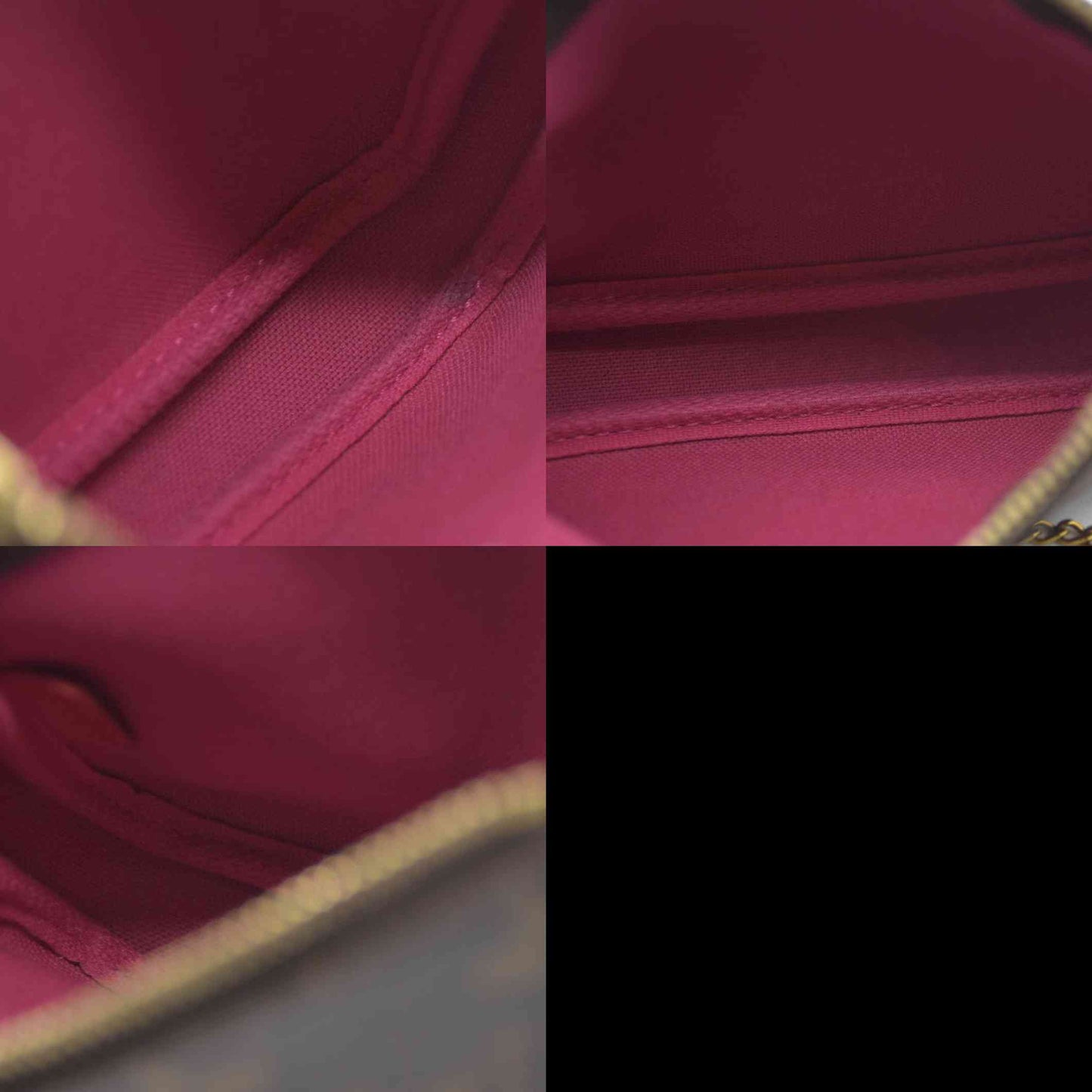 Louis Vuitton  Monogram 2020 Christmas Animation Roller Coaster Mini Pochette Accessories Pivoine