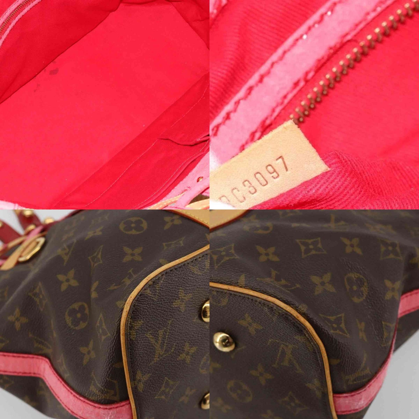 $2150 2007 LOUIS VUITTON Monogram Salina MM Rubis RC3097