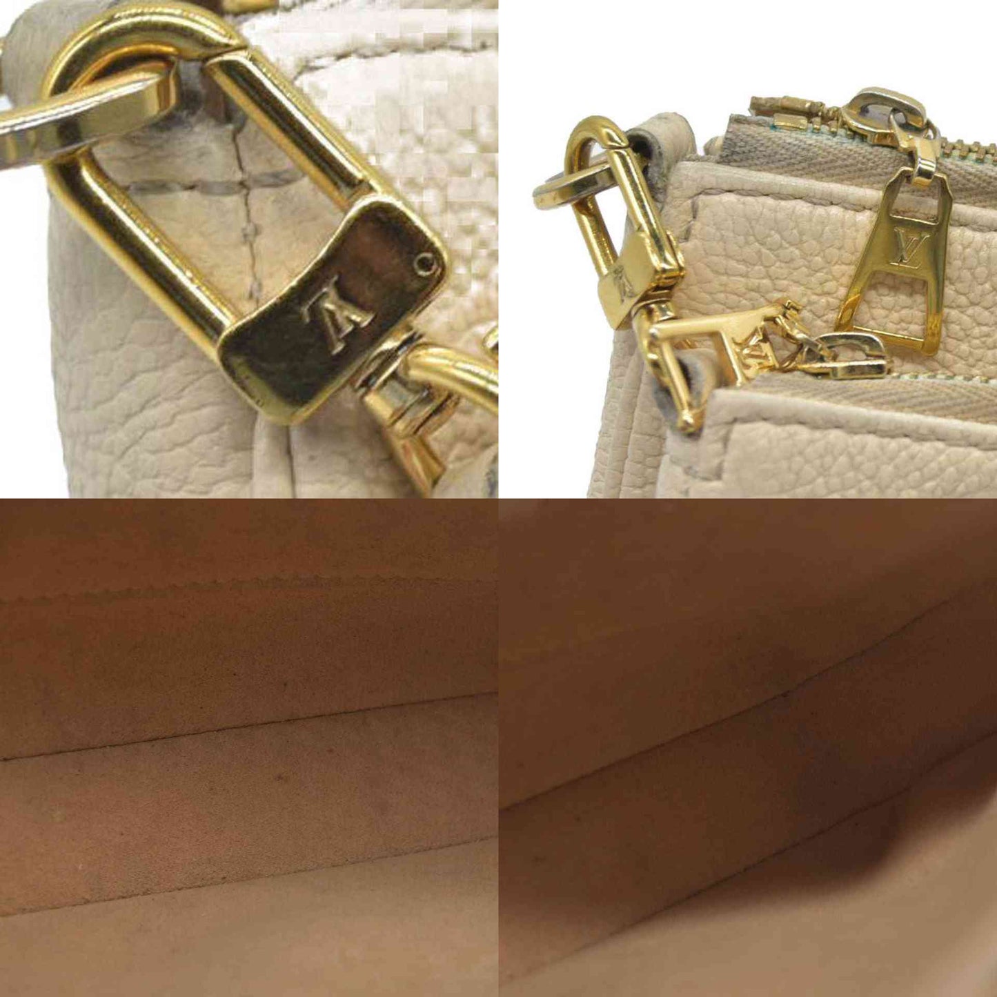 $3100 Louis Vuitton Monogram Giant Multi-Pochette Accessoires Cream