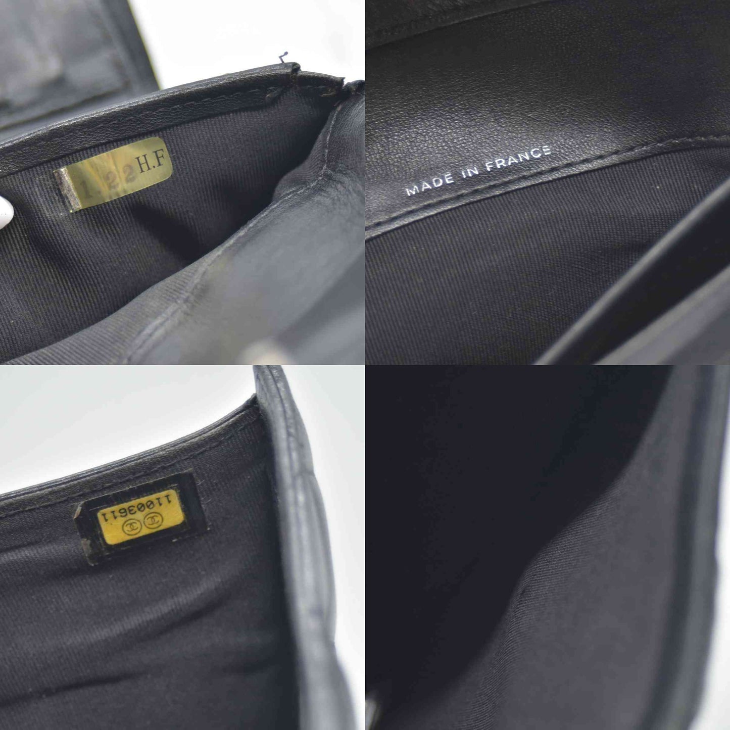 $1375 Chanel Lambskin Quilted Large Flap Wallet Black CONSIGNMENT