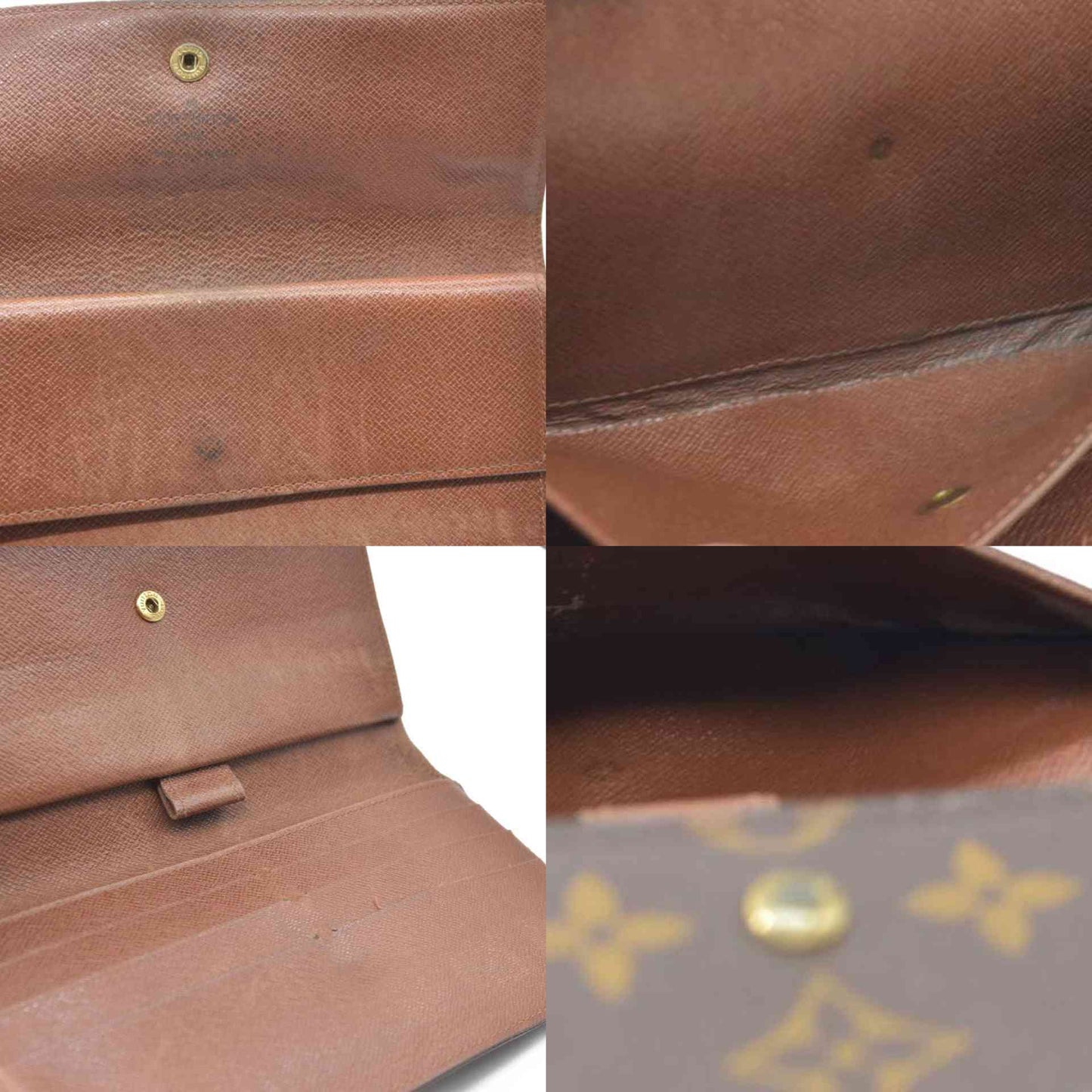 Louis Vuitton Monogram Porte Tresor International Trifold Long Wallet TH0026