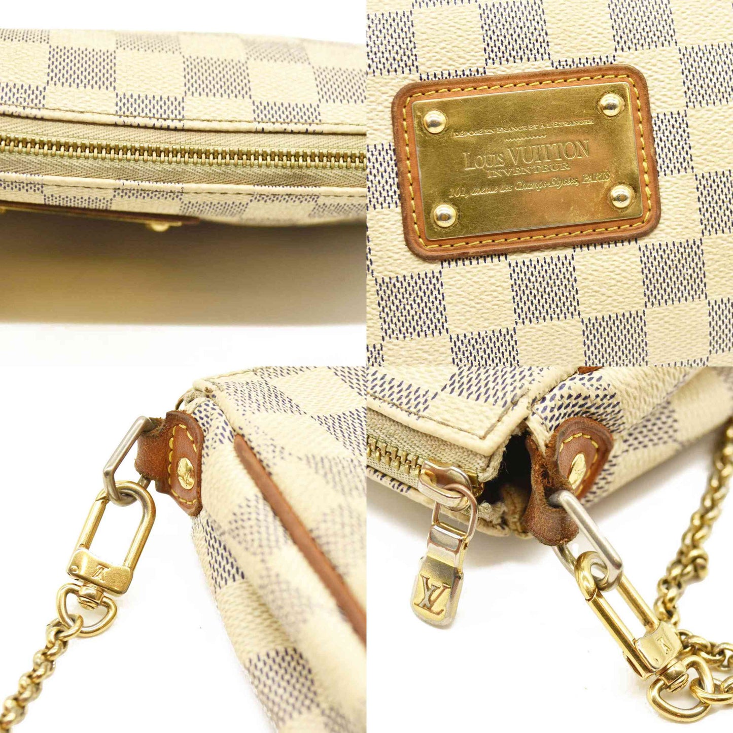 Louis Vuitton  Damier Azur Eva Clutch DU1120