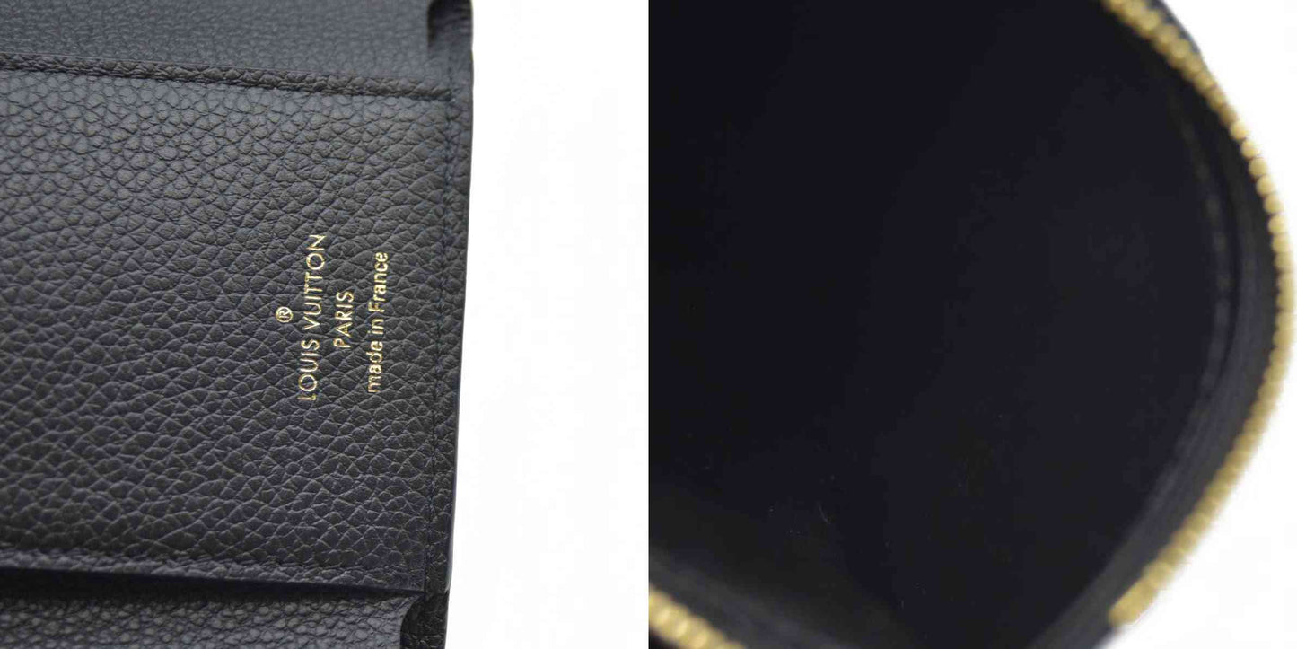 AUCTION $755 Louis Vuitton LV Monogram Empreinte Leather Victorine Wallet