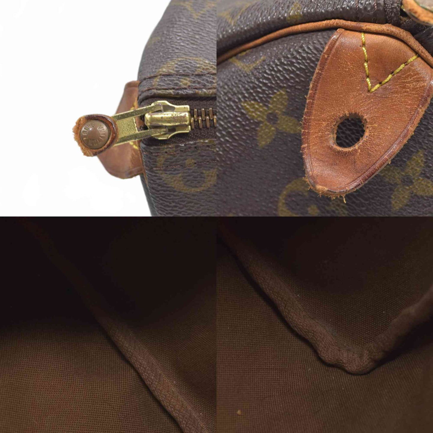 $1730 Louis Vuitton Monogram Speedy 35 SP0954