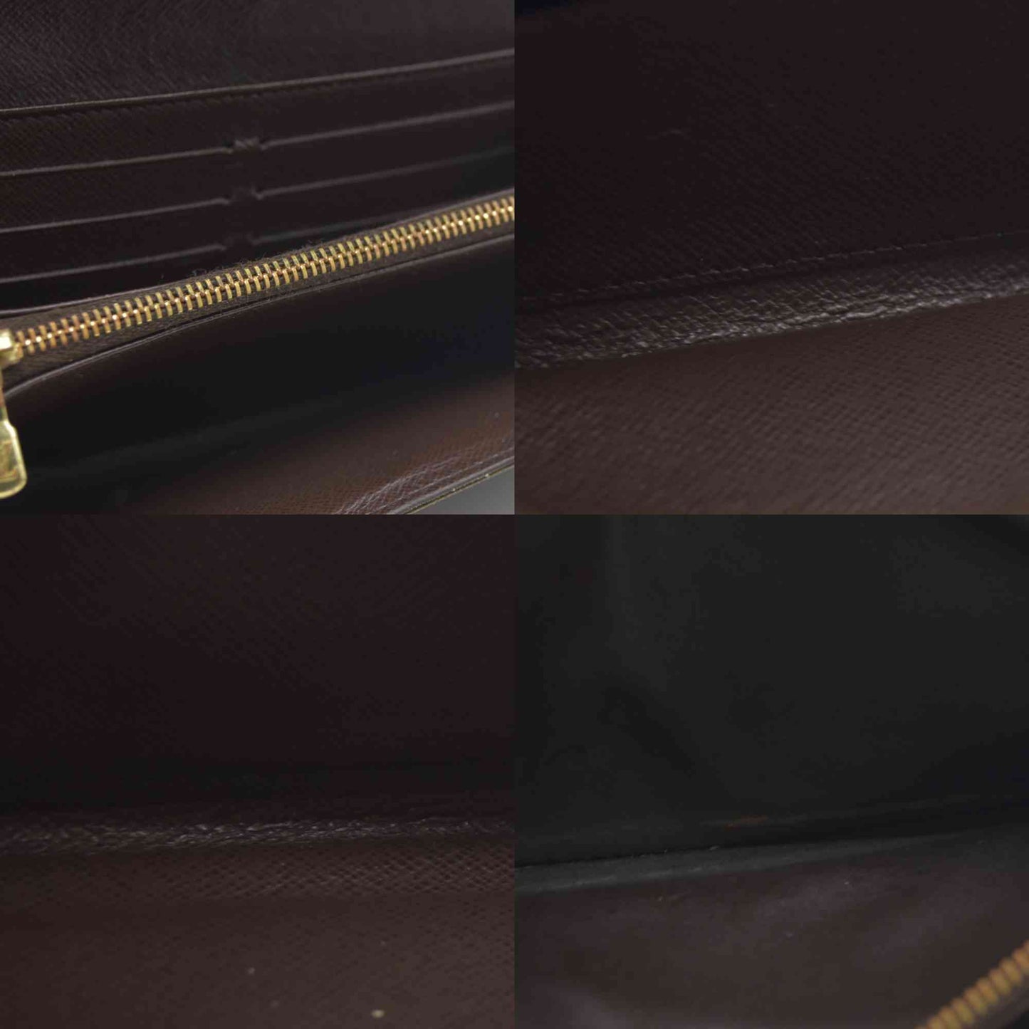 AUCTION $725 Louis Vuitton Damier Porte Feuille Sarah Long Bifold Wallet Brown CA0037