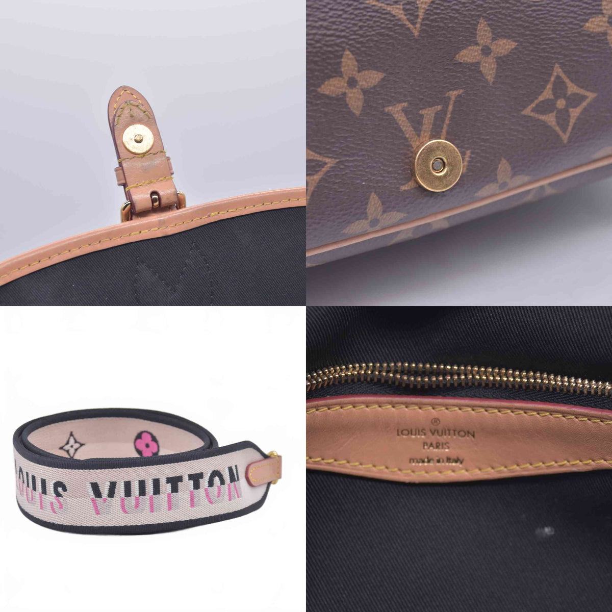 $2700 RFID Louis Vuitton Monogram Diane Black Shoulder Bag