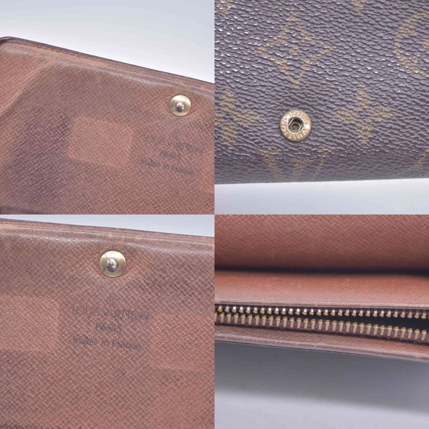 $560 1994 Louis Vuitton Monogram Porte Monnaie Billets Tresor Bifold Wallet MI0944 CONSIGNMENT