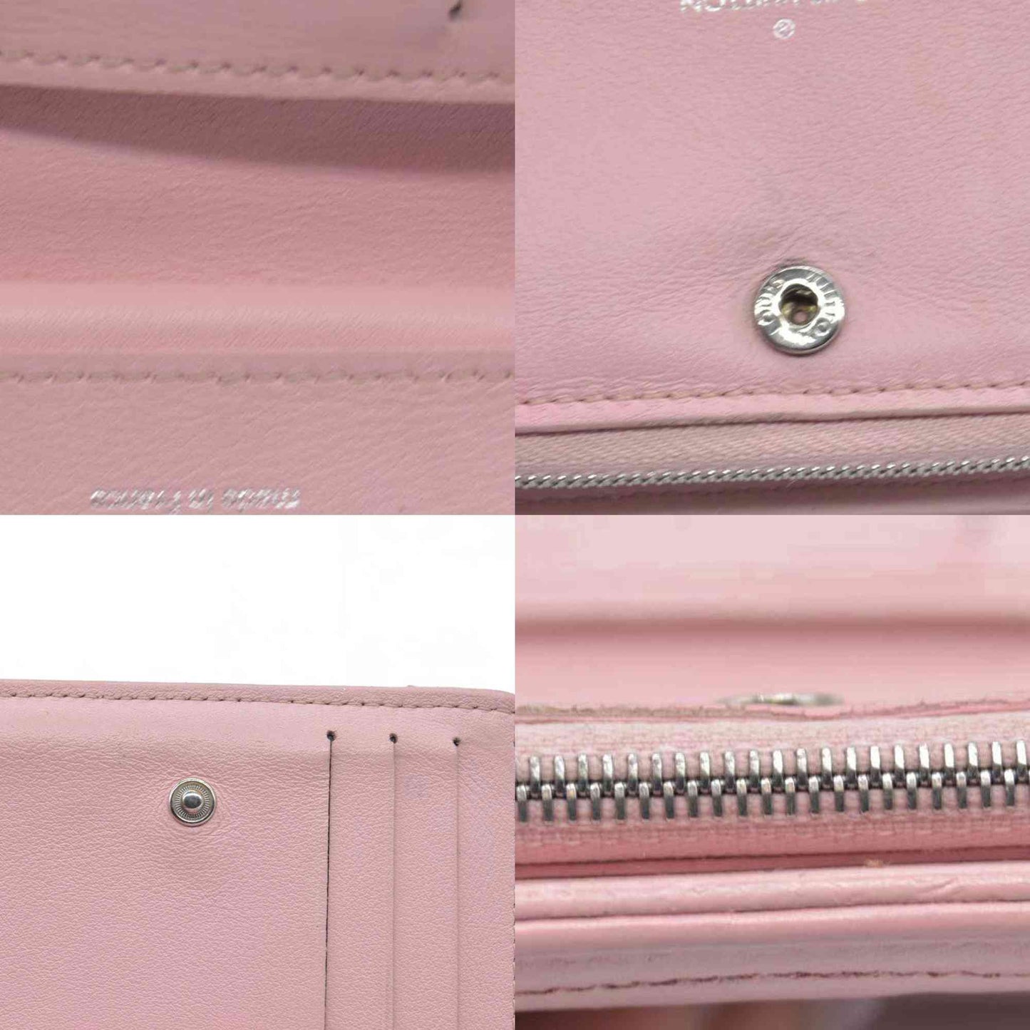 $835 Louis Vuitton Leather New Wave Compact Wallet Pink CONSIGNMENT