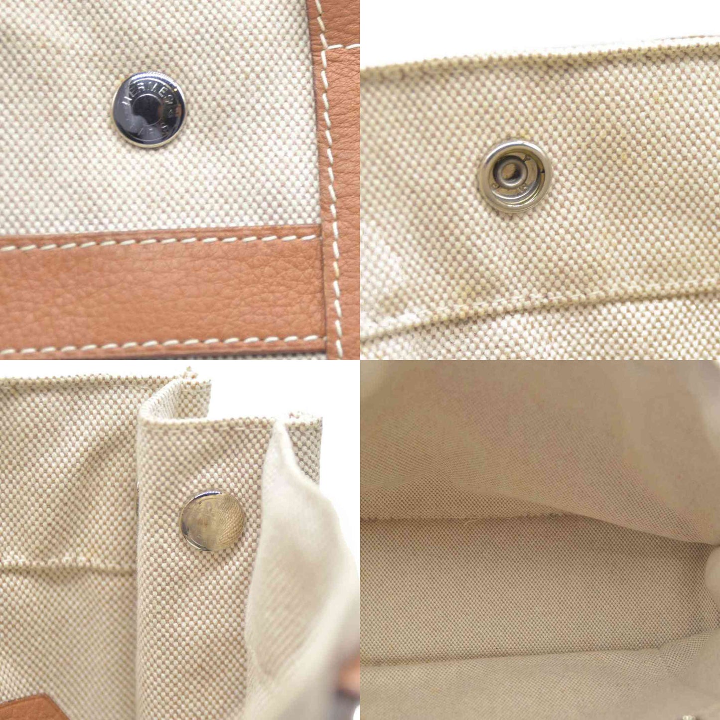 $900 Hermès Toile H Sac Harnais MM