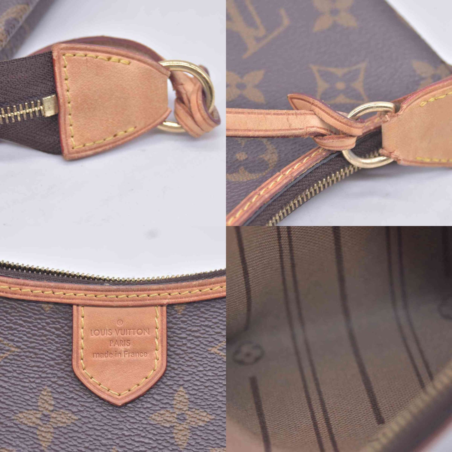 $1250 2010 Louis Vuitton Monogram Mini Pochette Delightful SA1130