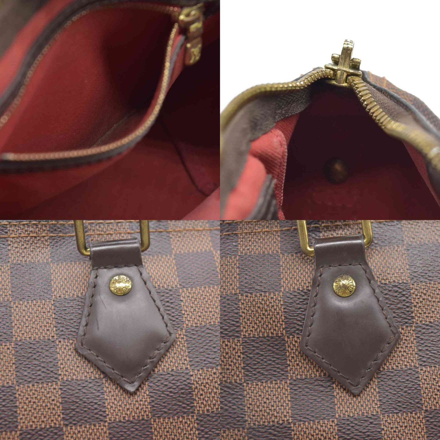 $1940 Louis Vuitton Damier Ebene Speedy Bandouliere 25 MB4127