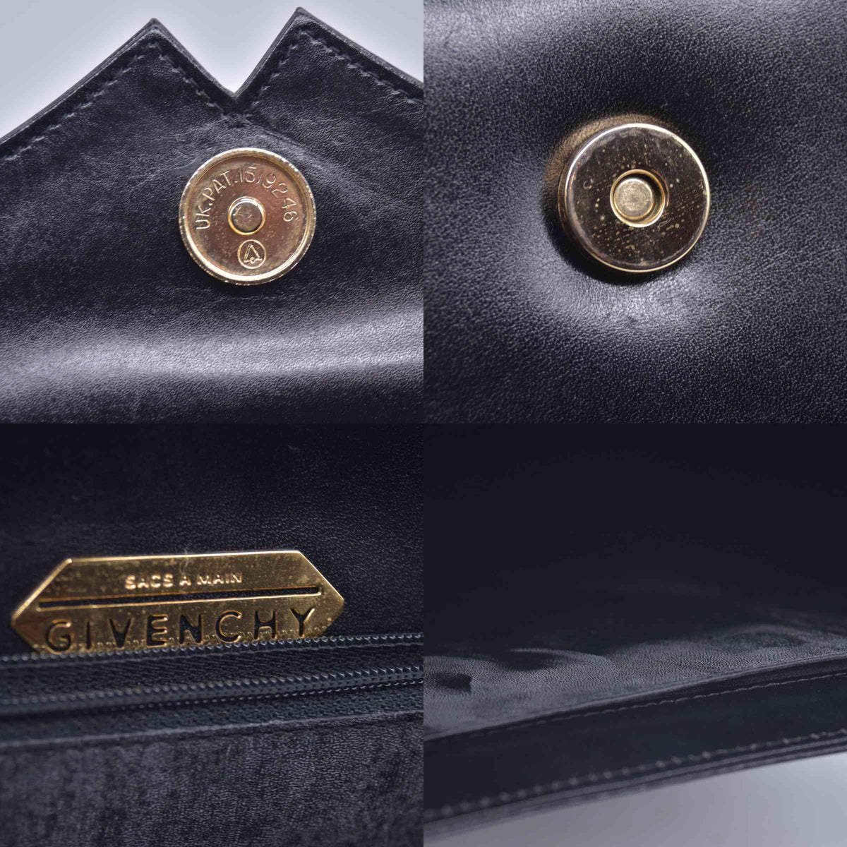 $1350 GIVENCHY Smooth Calfskin 4G Logo Flap Top Handle Bag Black CONSIGNMENT 10021220