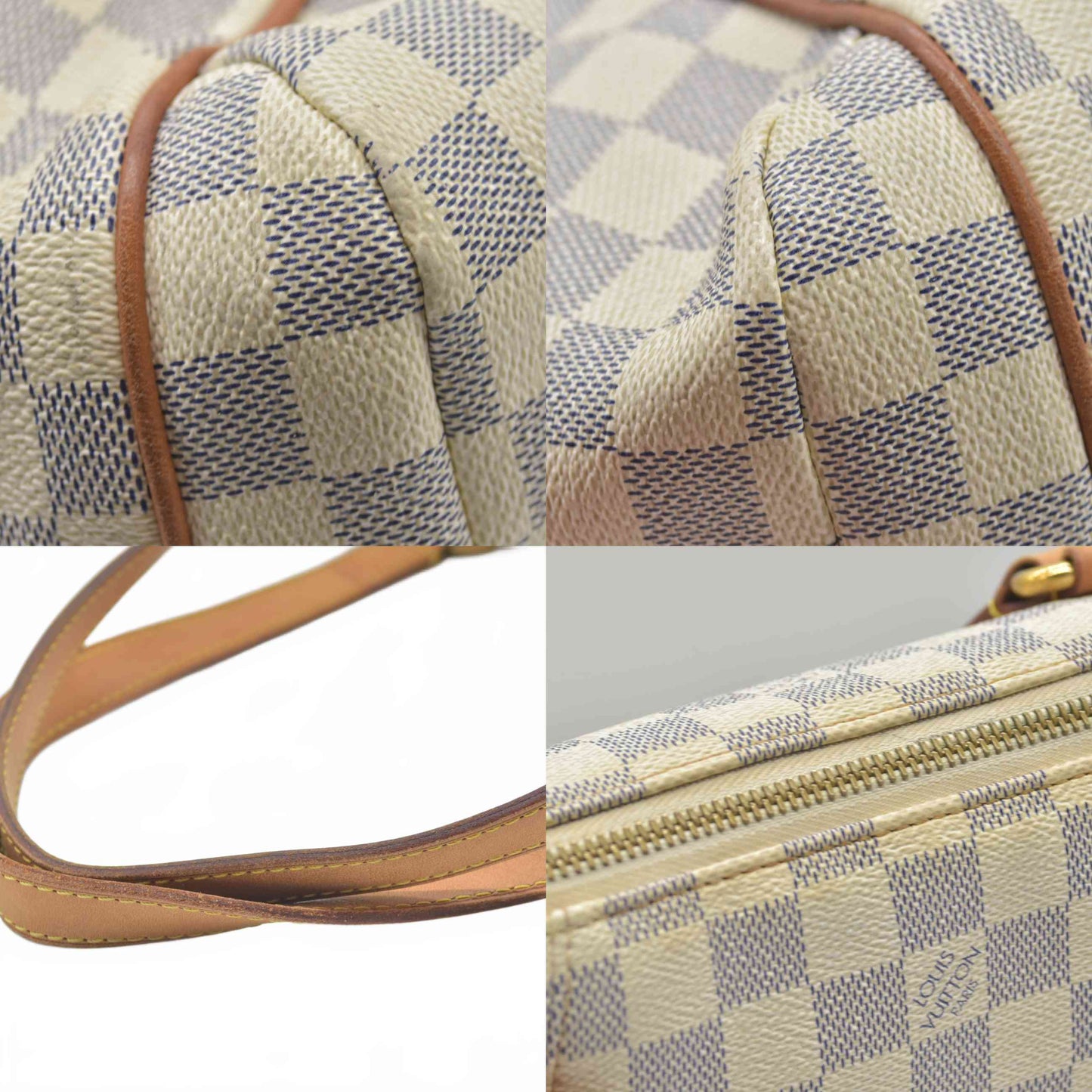 $1270 2010 Louis Vuitton Damier Azur Totally PM AR1130