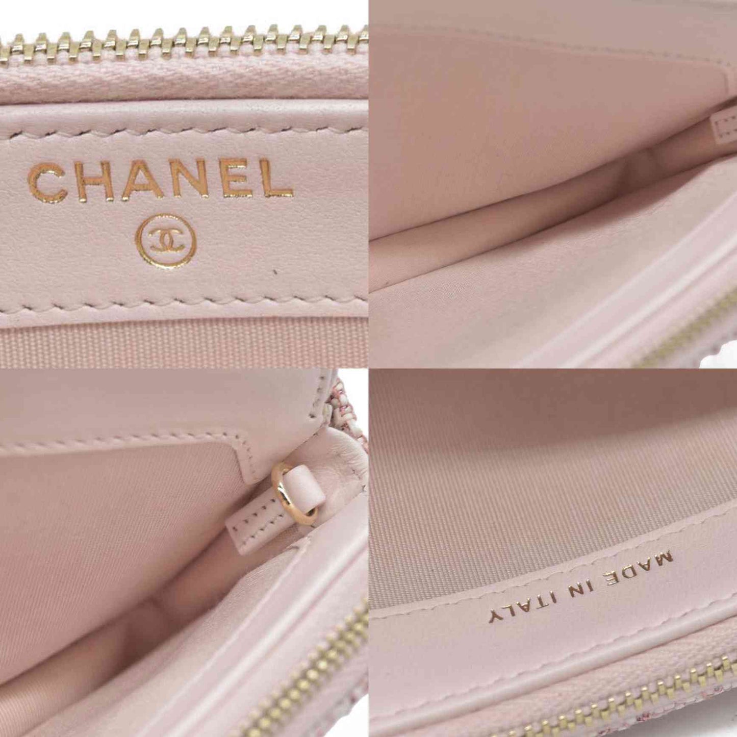 $4500 Chanel  Canvas Small Deauville Clutch With Chain Pink