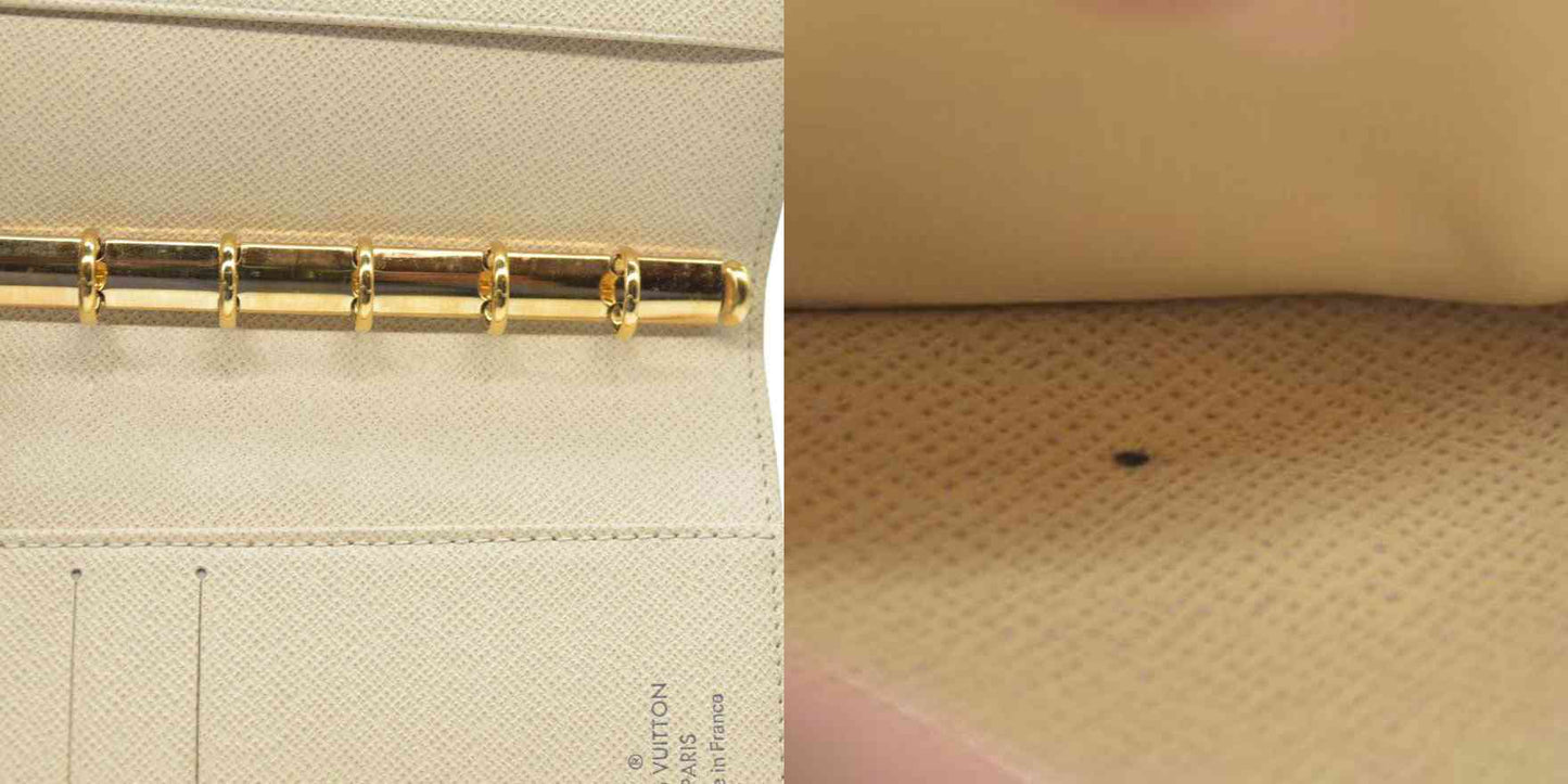 Louis Vuitton Damier Azur Agenda PM Notebook Cover White RA3149