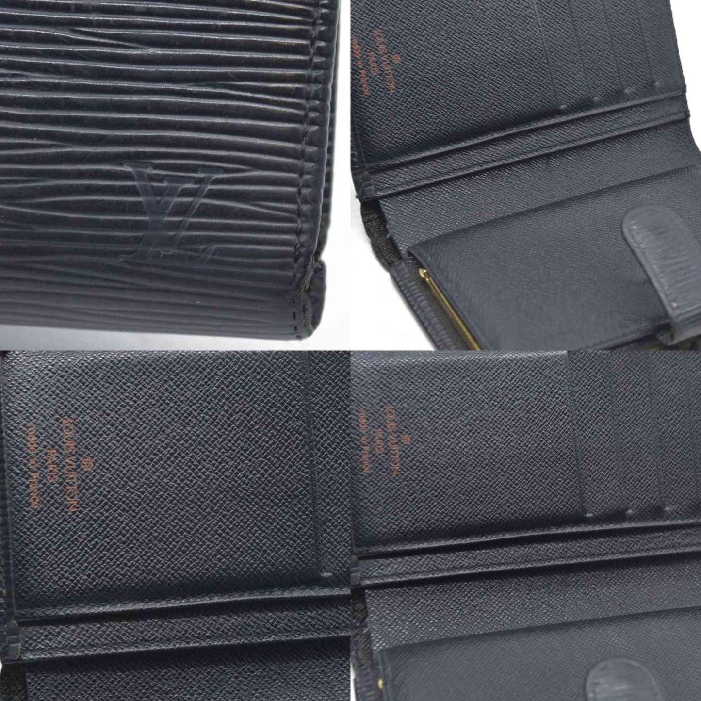 $905 LOUIS VUITTON Epi Porte Monnaie Billets Viennois Wallet