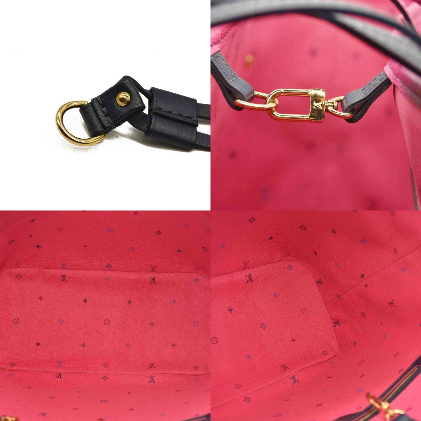 LOUIS VUITTON  Monogram Giant Spring In The City Neverfull MM Midnight Fuchsia