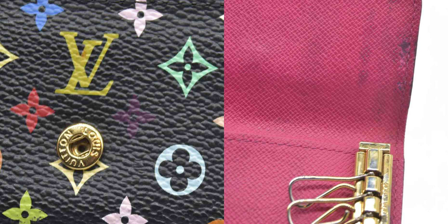 $445 Louis Vuitton Monogram Multicolor Multicles 4 Ring Key Case CT5101