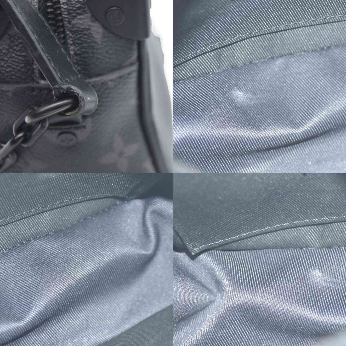 Louis Vuitton LV Shoulder Bag Soft trunk Black Monogram Eclipse MB4129