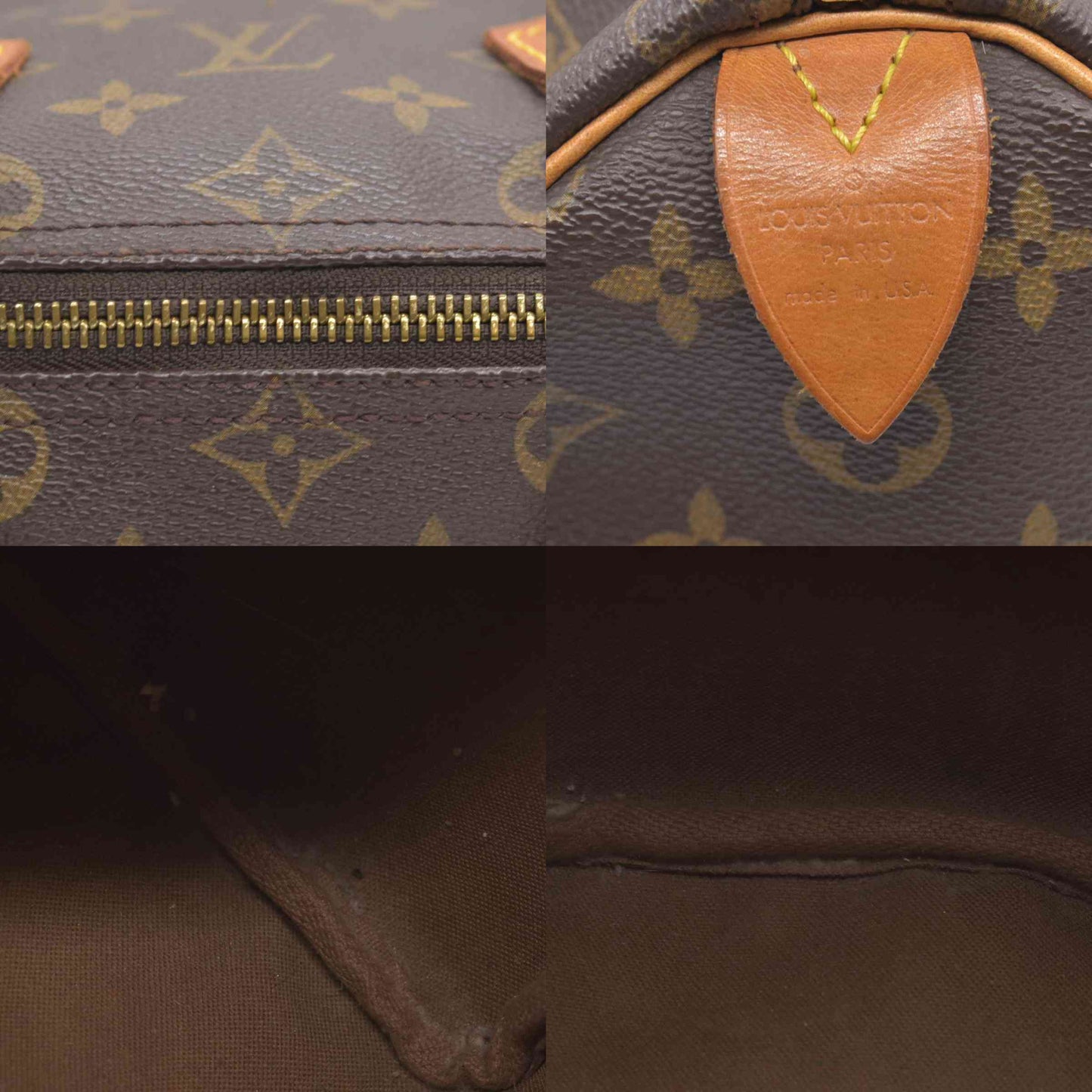 $1490 Louis Vuitton LV Monogram Speedy 25 SD0070