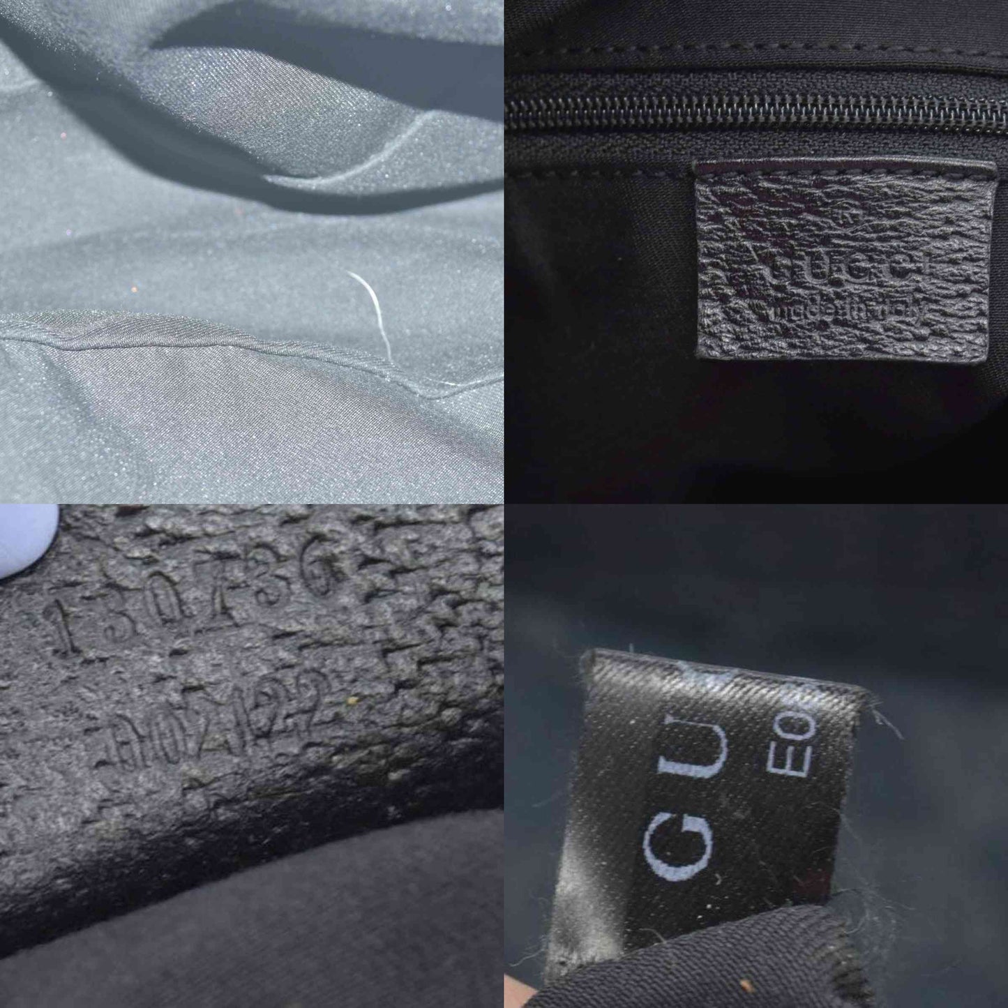 $1410 Gucci GG Canvas Medium Abbey Shoulder Bag Black CONSIGNMENT