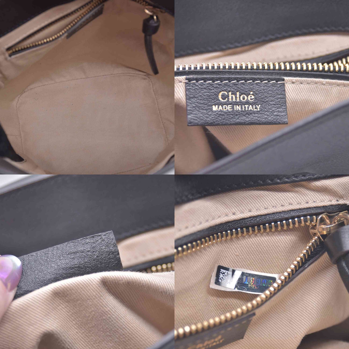 $1990 Chloe Suede Calfskin Medium Faye Backpack Black CONSIGNMENT