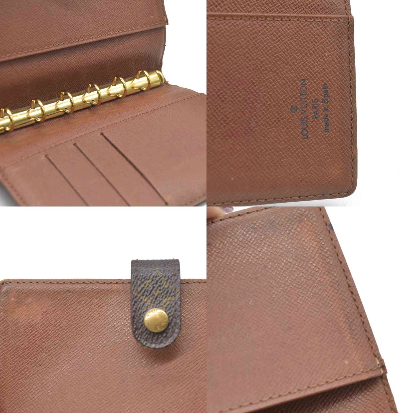 AUCTION $495 Louis Vuitton Monogram Agenda PM Notebook Cover Brown CA1919