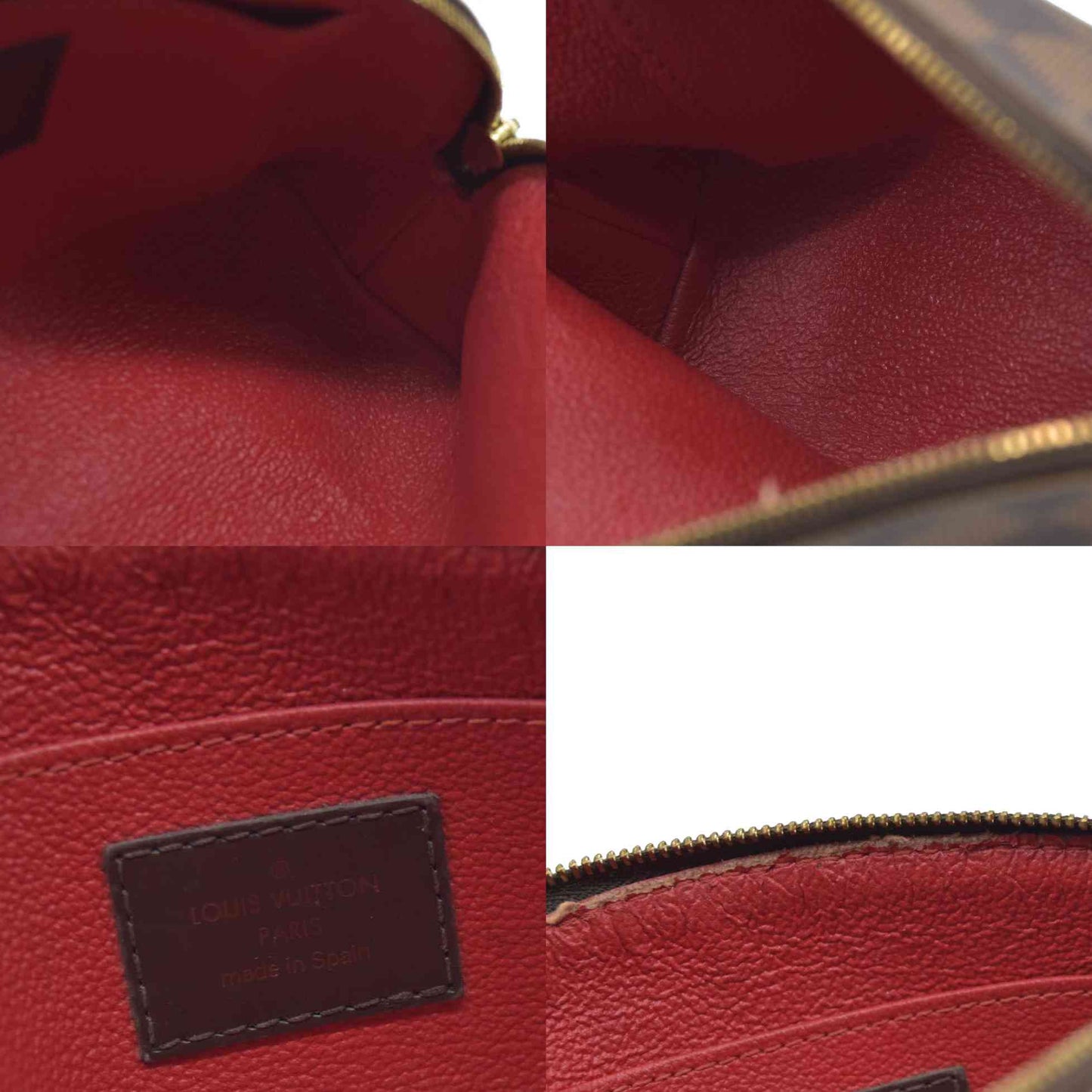 $600 Louis Vuitton Damier Ebene Pochette Demi Ronde Cosmetics Pouch CA0096 2006