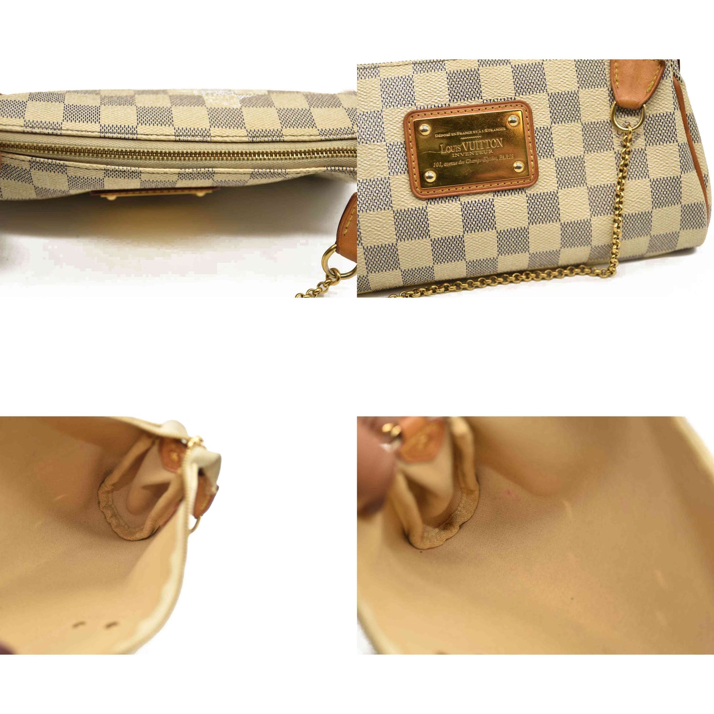 Louis Vuitton  Damier Azur Eva Clutch SN2122