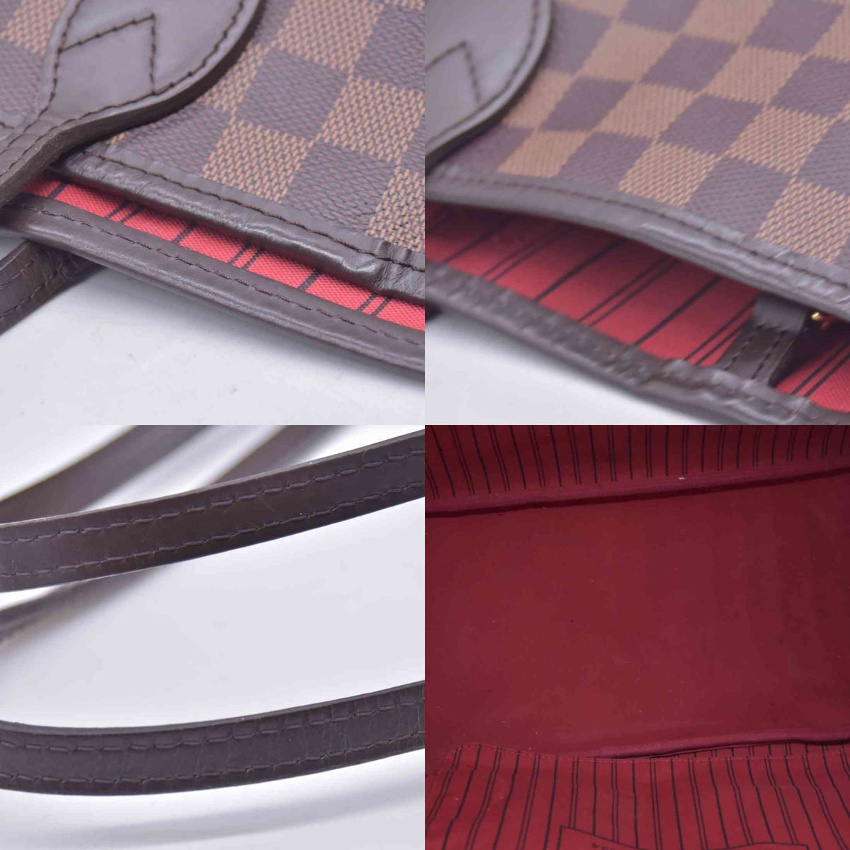 $2310 USA 2019 Louis Vuitton Damier Ebene Neverfull GM with Pouch 10021271 SD4119