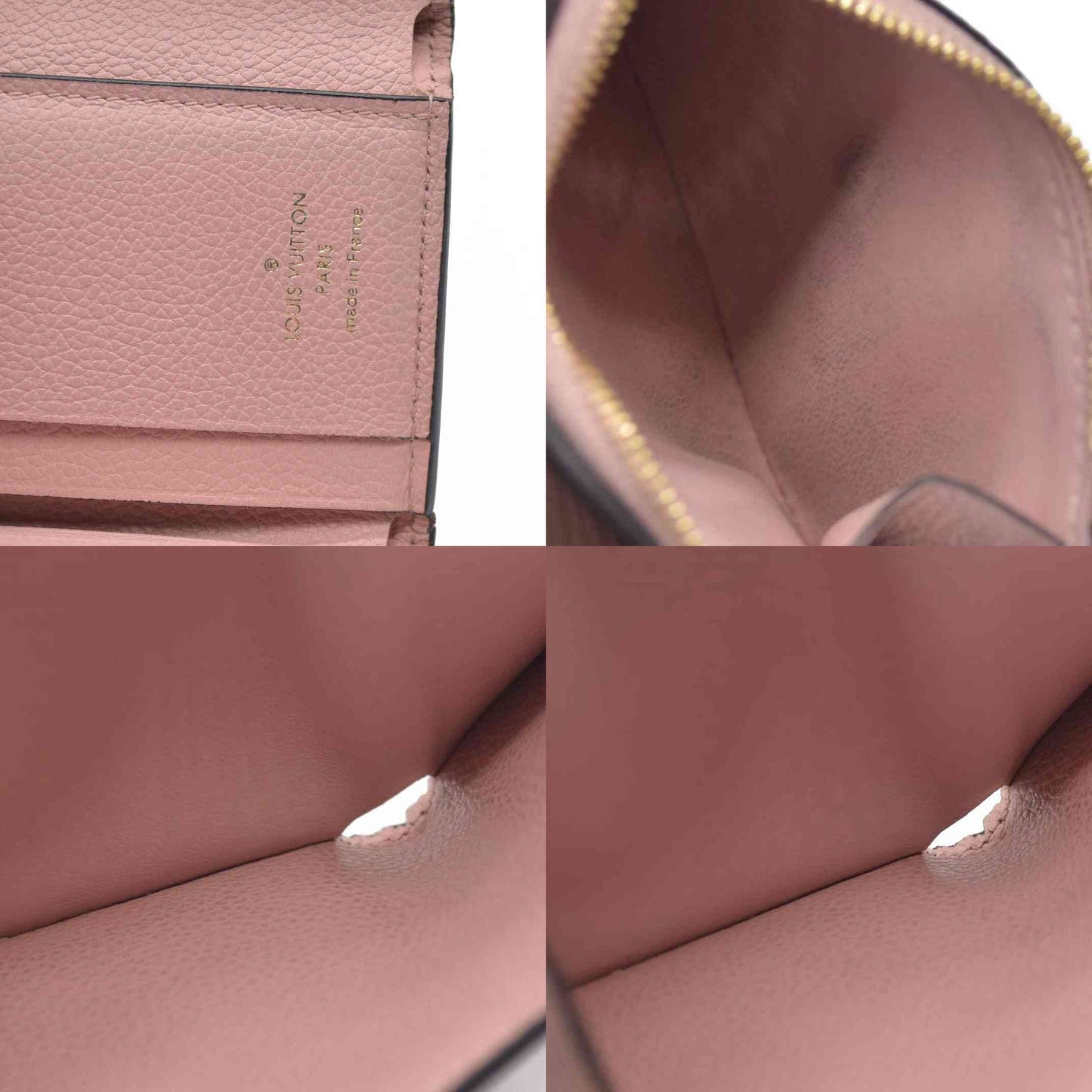 AUCTION $770 Louis Vuitton  Empreinte Zoe Wallet Rose Poudre