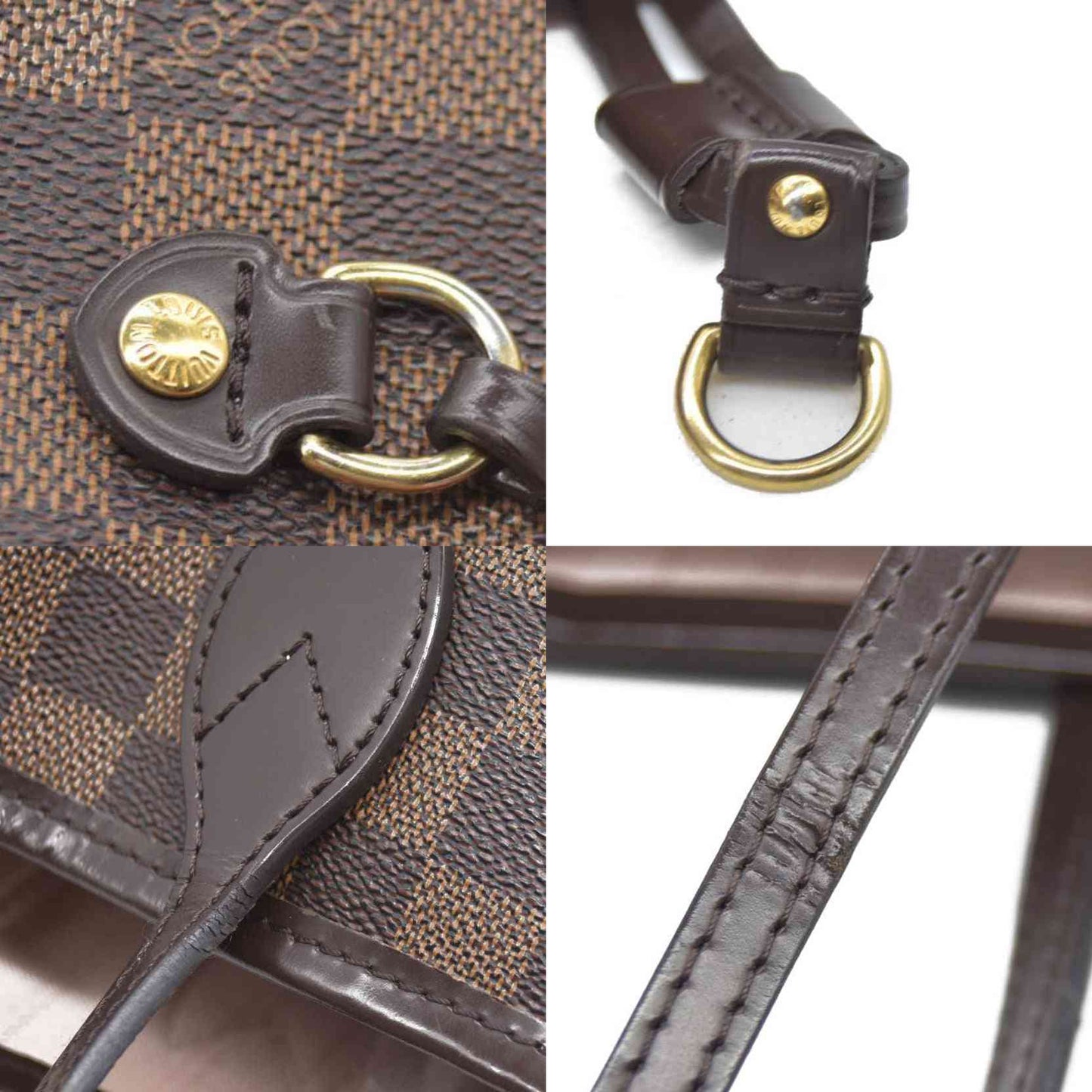 Louis Vuitton  Damier Ebene Neo Neverfull MM Rose Ballerine AR1128